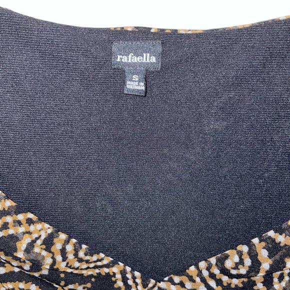 🖤Rafaella Black and Gold Paisley Top - Picture 2 of 5